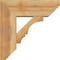 Ekena Millwork Balboa Slat Rough Sawn Bracket w/ Offset Brace, Western Red Cedar, 8"W x 22"D x 22"H BKT0806X22X22BOA06RWR - alternate 4